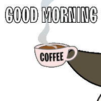 Coffee Morning Sticker