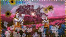 Lord Shiva Flowers GIF - Lord Shiva Flowers Sparkle GIFs