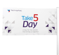 Technipfmc Take5day Sticker - Technipfmc Take5day Flag Stickers