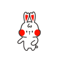 White Rabbit Sticker - White Rabbit Hi Stickers