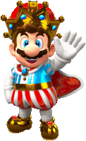 Mario King Mario Sticker