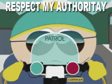 south park cartman officer authoritay