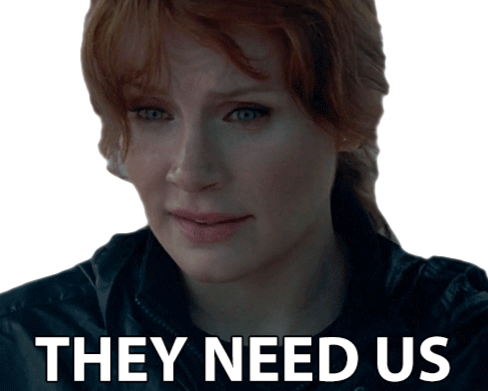 They Need Us Claire Dearing Sticker - They Need Us Claire Dearing Bryce Dallas Howard Stickers