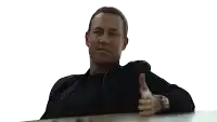 a man giving a thumbs up with the words i kind of like him
