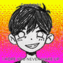 Good Night Omori GIF - Good Night Omori I Hope U Never Wake Up GIFs