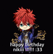 Happy Birthday Niki GIF - Happy Birthday Niki Rinne Amagi GIFs