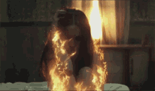 Burning Flames GIF - Burning Flames Woman GIFs