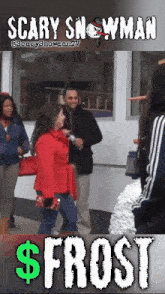 Frost Scary Snowman GIF - Frost Scary Snowman Red GIFs