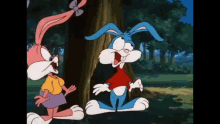 Buster Bunny Babs Bunny GIF - Buster Bunny Babs Bunny Dizzy GIFs