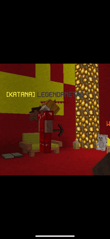 a screenshot of a video game with the name katana written on it