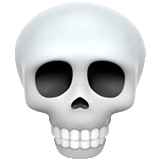 Apple Skull Emoji Sticker - Apple Skull Emoji Stickers