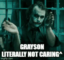 Grayson Not Caring GIF - Grayson Not Caring Grayson Not Caring GIFs