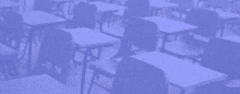 r / igcse is displayed in front of rows of classroom desks