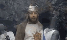 Monty Python And The Holy Grail Run Away GIF - Monty Python And The Holy Grail Run Away Fight GIFs