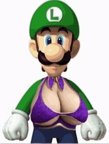 Luigi Booba GIF - Luigi Booba Big Boobs GIFs