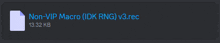 a file with the name non-vip macro written on it