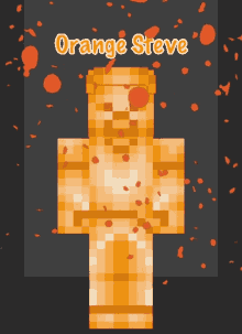 Orange Steve Minecraft Orange Steve GIF - Orange Steve Minecraft Orange Steve Creative Steve GIFs