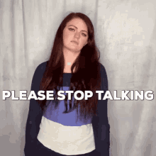 Please Stop Talking Ryn Dean GIF - Please Stop Talking Ryn Dean Kathryn Dean GIFs