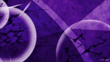 a purple background with a bunch of bubbles and the word funimation at the bottom