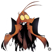 a cartoon drawing of a cockroach with the year 2014