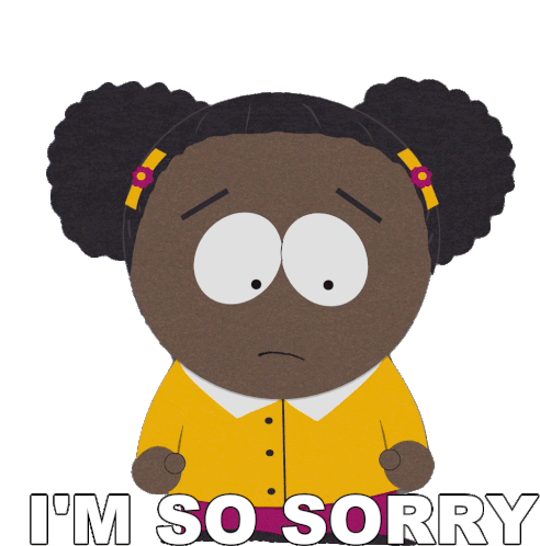 Im So Sorry Nichole Daniels Sticker - Im So Sorry Nichole Daniels South Park Stickers