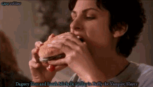 Buffy The Vampire Slayer Hamburger GIF - Buffy The Vampire Slayer Hamburger Burger GIFs