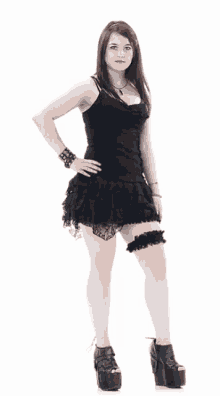 crazyinloveuk gothic model gothic girl goth girl black dress