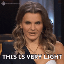 This Is Very Light Michele Romanow GIF - This Is Very Light Michele Romanow Dragons' Den GIFs