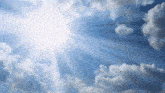 the sun is shining through the clouds on a sunny day