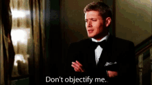 Supernatural Dont Objectify Me GIF - Supernatural Dont Objectify Me Jensen Ackles GIFs