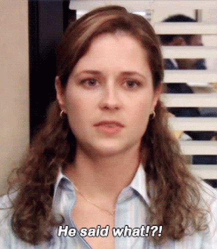 The Office Pam Beesly GIF - The Office Pam Beesly He Said What - Discover &  Share GIFs