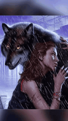 Werewolf Woman GIF - Werewolf Woman Raining GIFs