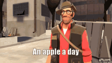Tf2 Team Fortress2 GIF - Tf2 Team Fortress2 An Apple A Day GIFs
