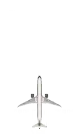 an airplane with the word united on the side is flying through the air