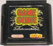 a video game cartridge for the game came genie