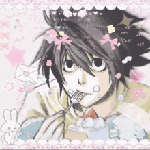 a drawing of a person with a fork in their mouth with the words best boy written on it