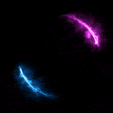 a glowing circle with the name leyla written inside