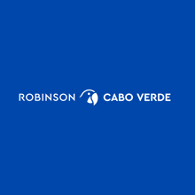 a blue background with the words robinson and labo verde on it
