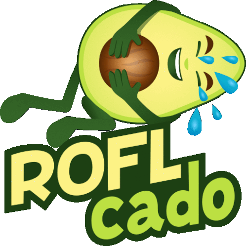 Rofl Cado Avocado Adventures Sticker - Rofl Cado Avocado Adventures Joypixels Stickers