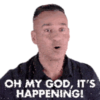 Oh My God Its Happening Mike Sorrentino Sticker - Oh My God Its Happening Mike Sorrentino Jersey Shore Family Vacation Stickers