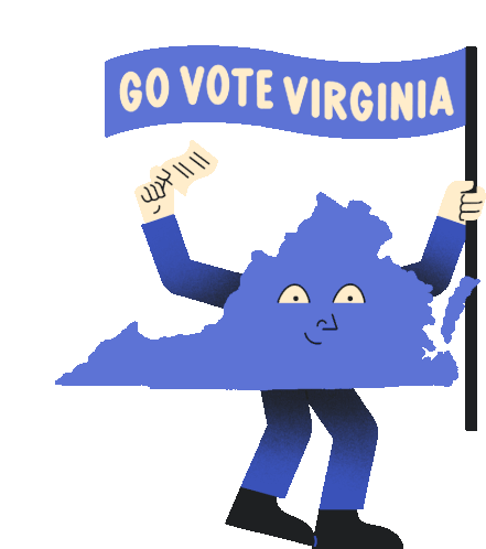 Go Vote Virginia Va Sticker - Go Vote Virginia Virginia Va Stickers