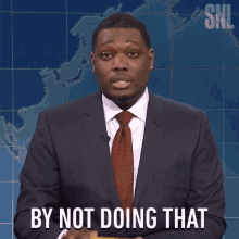 by not doing nothing michael che saturday night live by not doing anything just stand by