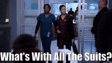 Chicago Med Natalie Manning GIF - Chicago Med Natalie Manning Whats With All The Suits GIFs