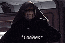 a man in a hooded cloak is screaming with the words * corgiwieos * written below him