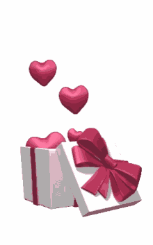 giftbox hearts love cajita deregalo
