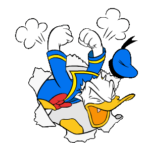 Donald Duck Sticker - Donald Duck Angry Stickers
