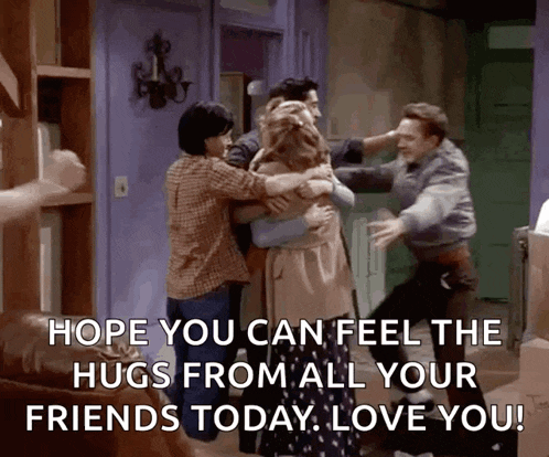 Friends Hug GIF - Friends Hug Rachel - Discover & Share GIFs