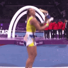 Aryna Sabalenka Tennis GIF - Aryna Sabalenka Tennis Jumping For Joy GIFs