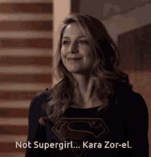 Not Supergirl Kara Zor El GIF - Not Supergirl Kara Zor El Melissa Benoist GIFs