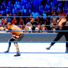 roman reigns spear curtis axel wwe smack down live